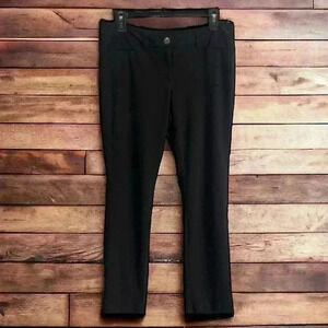 White House Black Market Women’s Size 8 Soft Black Button-Front pants.